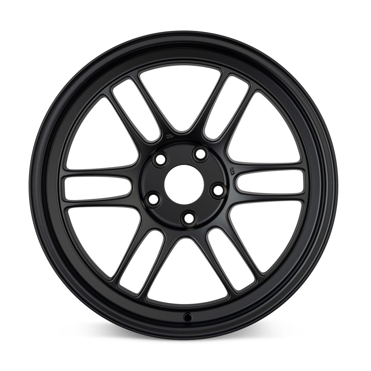 18X9.5 ENKEI RPF1 15P 5X114.3 73.1 MATTE BLACK - LIGHTWEIGHT RACING - 1 SET ONLY