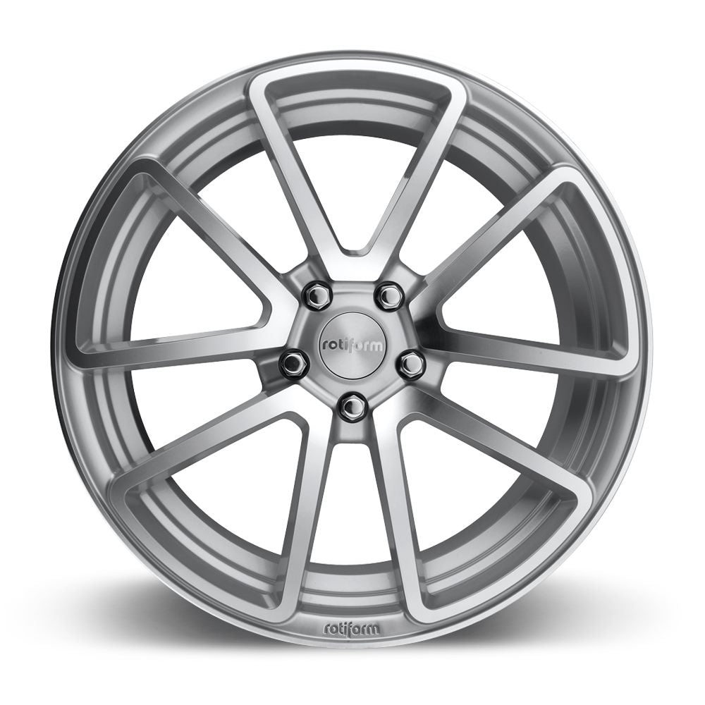 19X10 ROTIFORM SPF 5X114.3 5X112 40P SILVER MACHINE - SET OF 4
