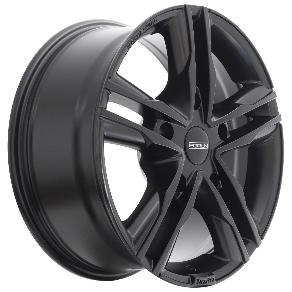 18X8 FORUM BARZETTA 50P 5X160 - MATTE BLACK - SET OF 4