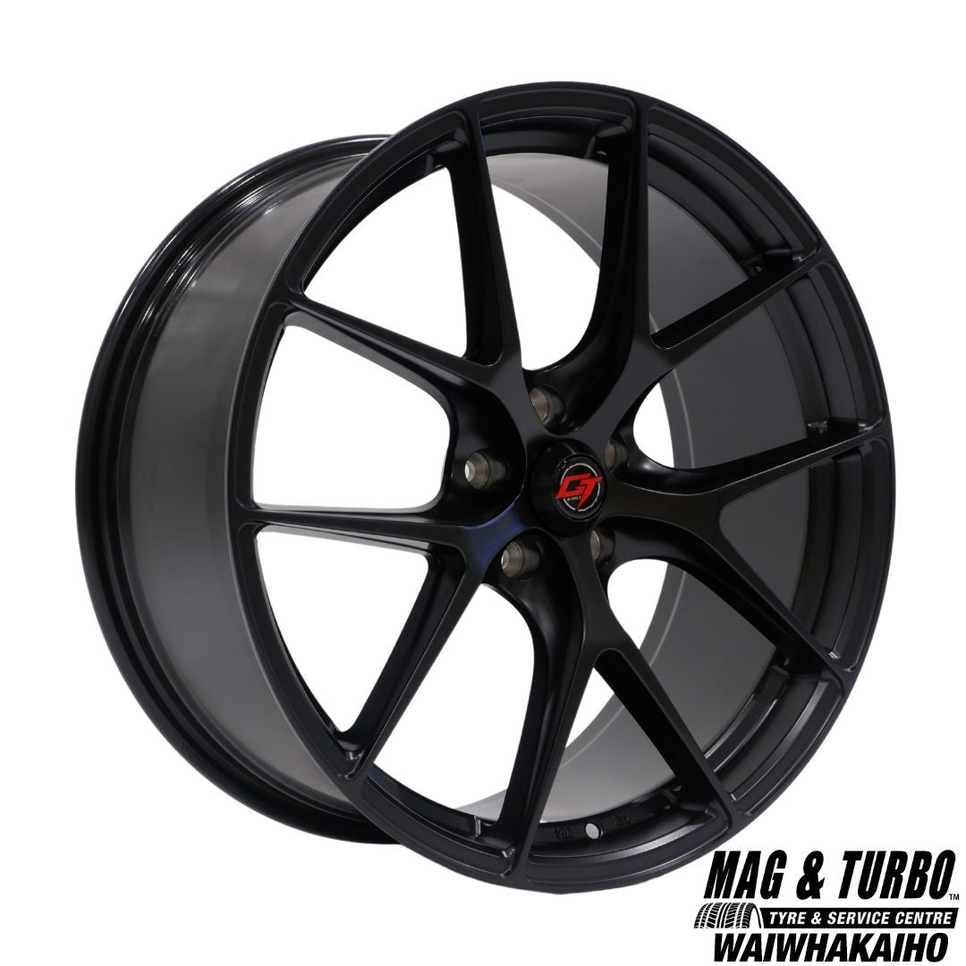 20X9 GT MARCO 5X114.3 38P SATIN BLACK - SET OF 4