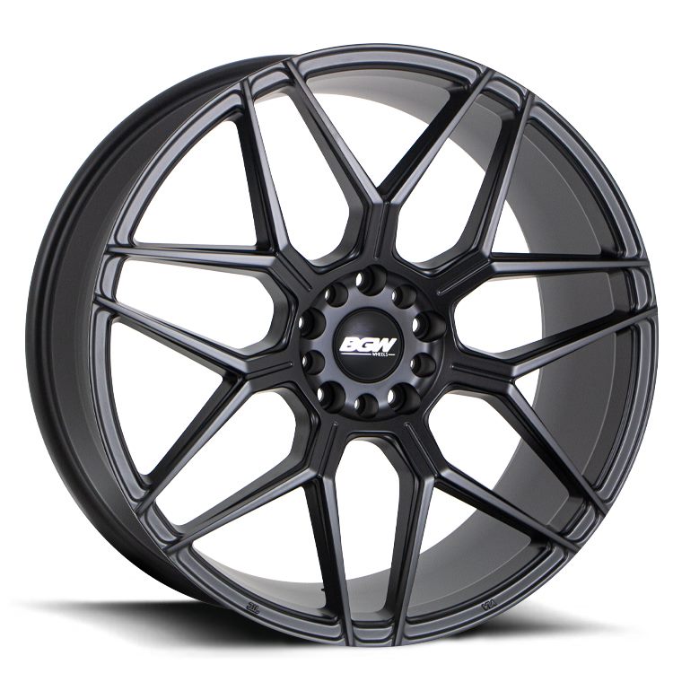 18X8 BGW MATRIX 35P 5X114.3 73.1 MATTE BLACK - SET OF 4
