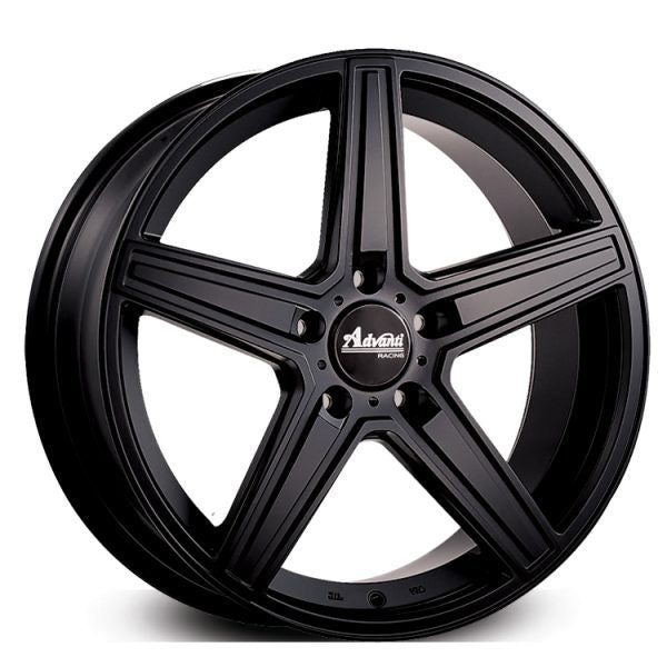 20X8.5 ADVANTI RACING DORTMUND 45P 5X120 - MATTE BLACK - SET OF 4