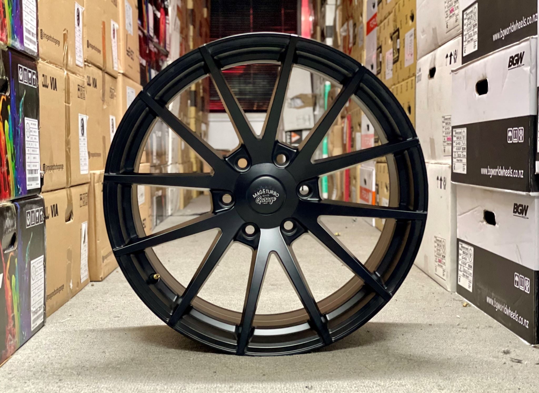 20X9.5 MTG GLAZE 30P 6X139.7 SATIN BLACK - SET OF 4