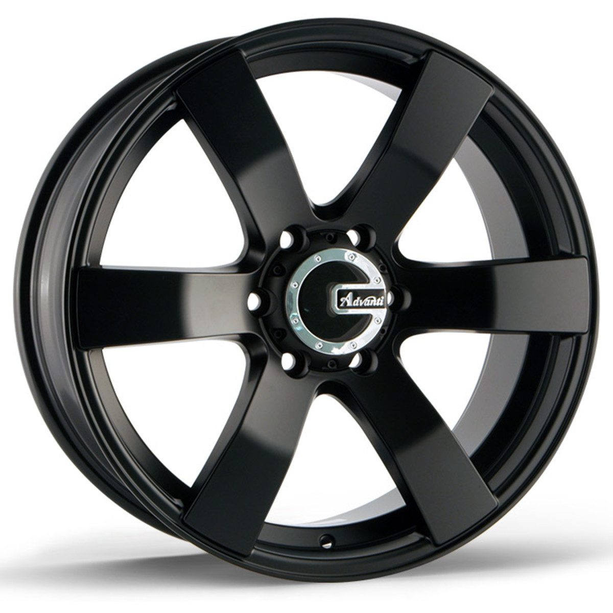 20X8.5 ADVANTI TYPHOON 30 6X139.7 SATIN BLACK WITH DARK TINT - SET OF 4