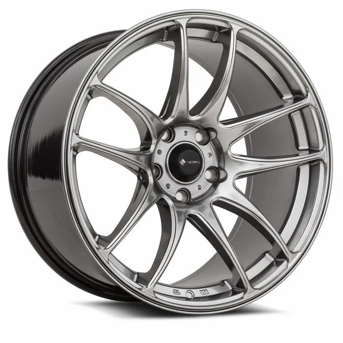 18X9.5 ANZ KIWIANA KIWAMI 5X100 35P 73.1 HYPER BLACK - SET OF 4