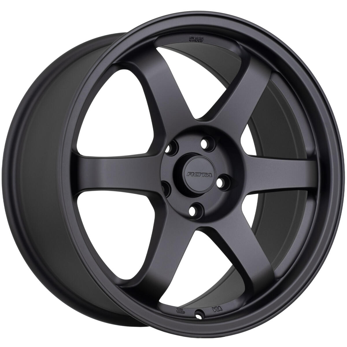 18X9.5 ROTA GRID 18P 73.CB1 5X114.3 MATT BLACK / FLAT BLACK - SET OF 4