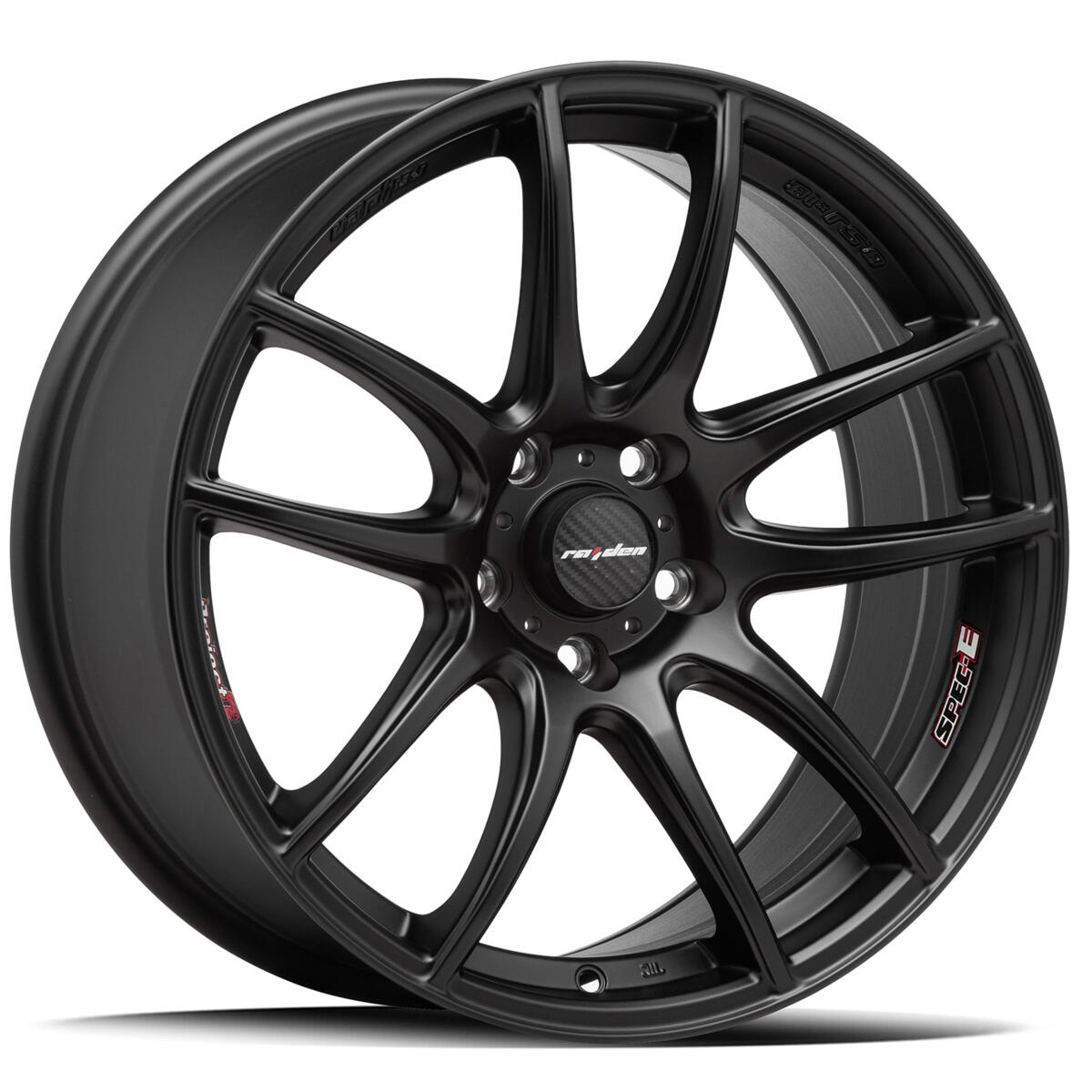18X8.5 LENSO PDE 45P 5X114.3 MATTE BLACK - SET OF 4