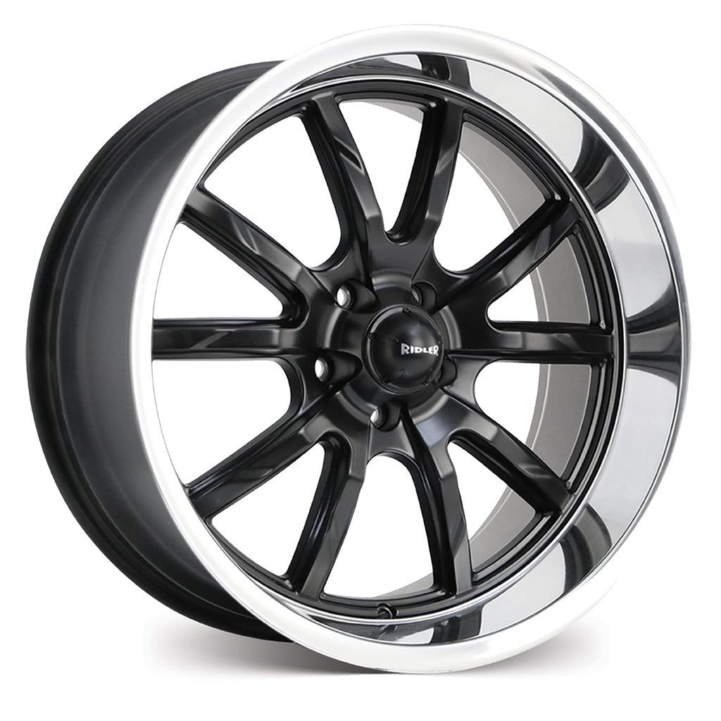 Ridler R650 - Matt Black w/Polished Lip
