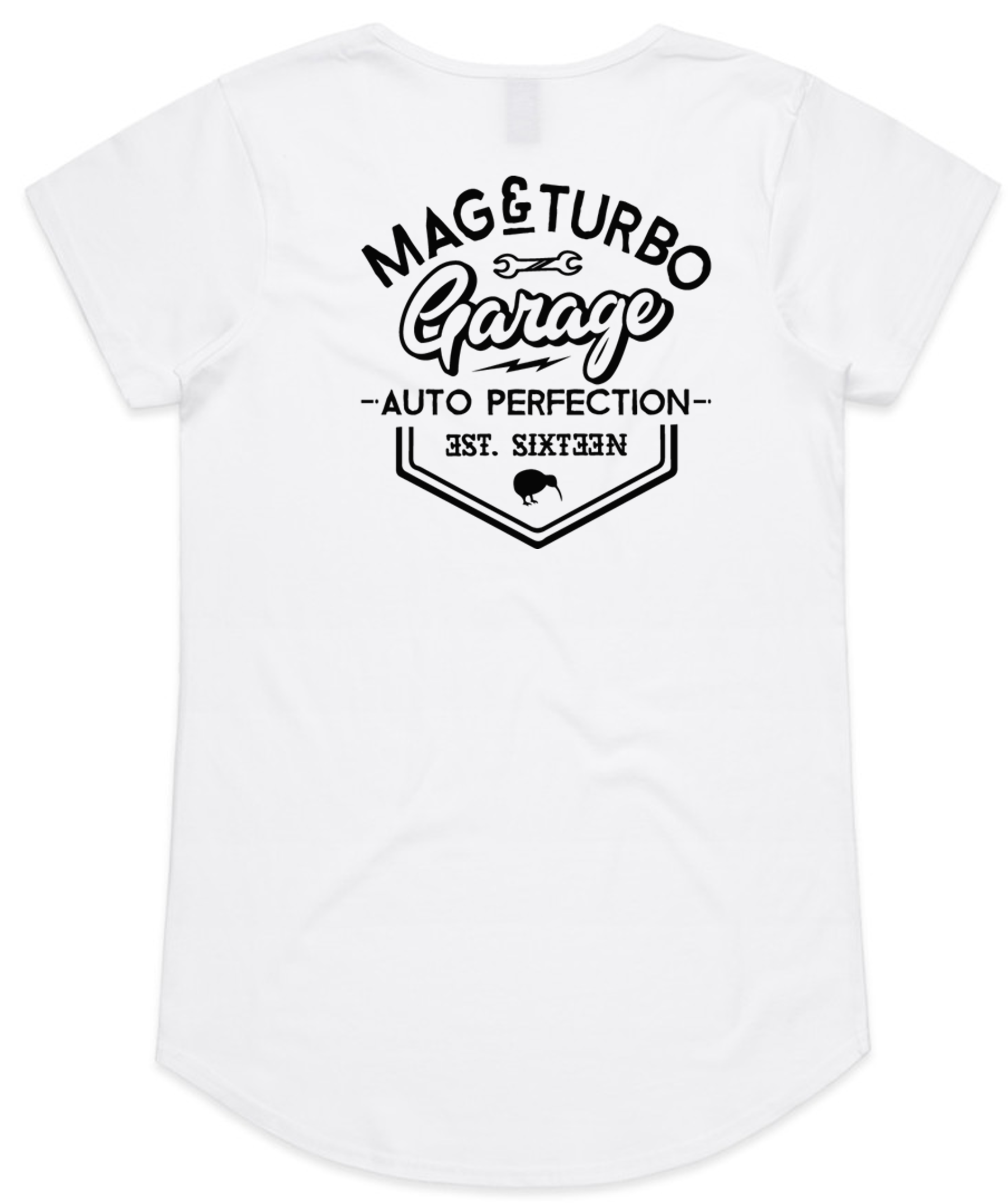 Mag and Turbo - Womens Mali Tee - White