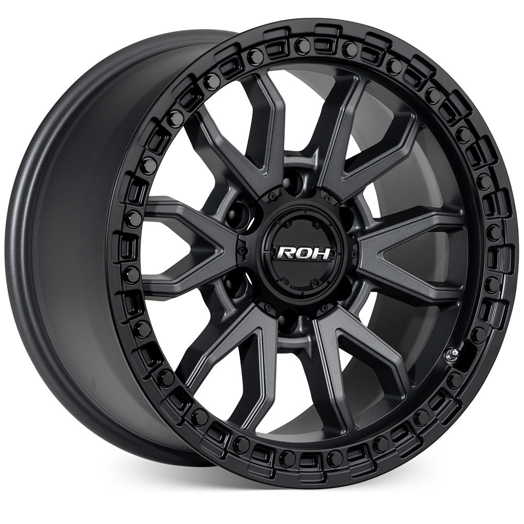 ROH Alloy RAID - Matt Gunmetal w/Matt Black Rim Edge