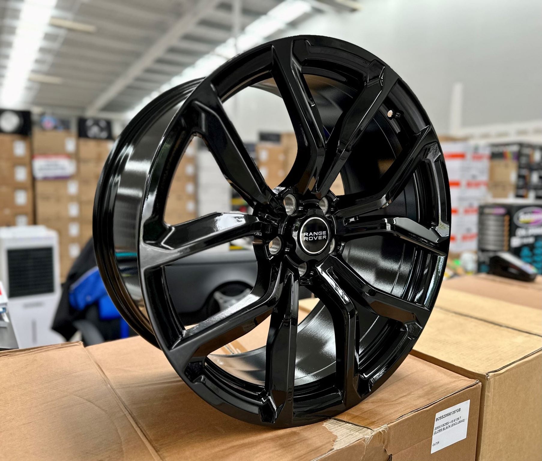22X10 RANGE ROVER SVR P238A 5X120 45P 72.56 GLOSS BLACK - SET OF 4