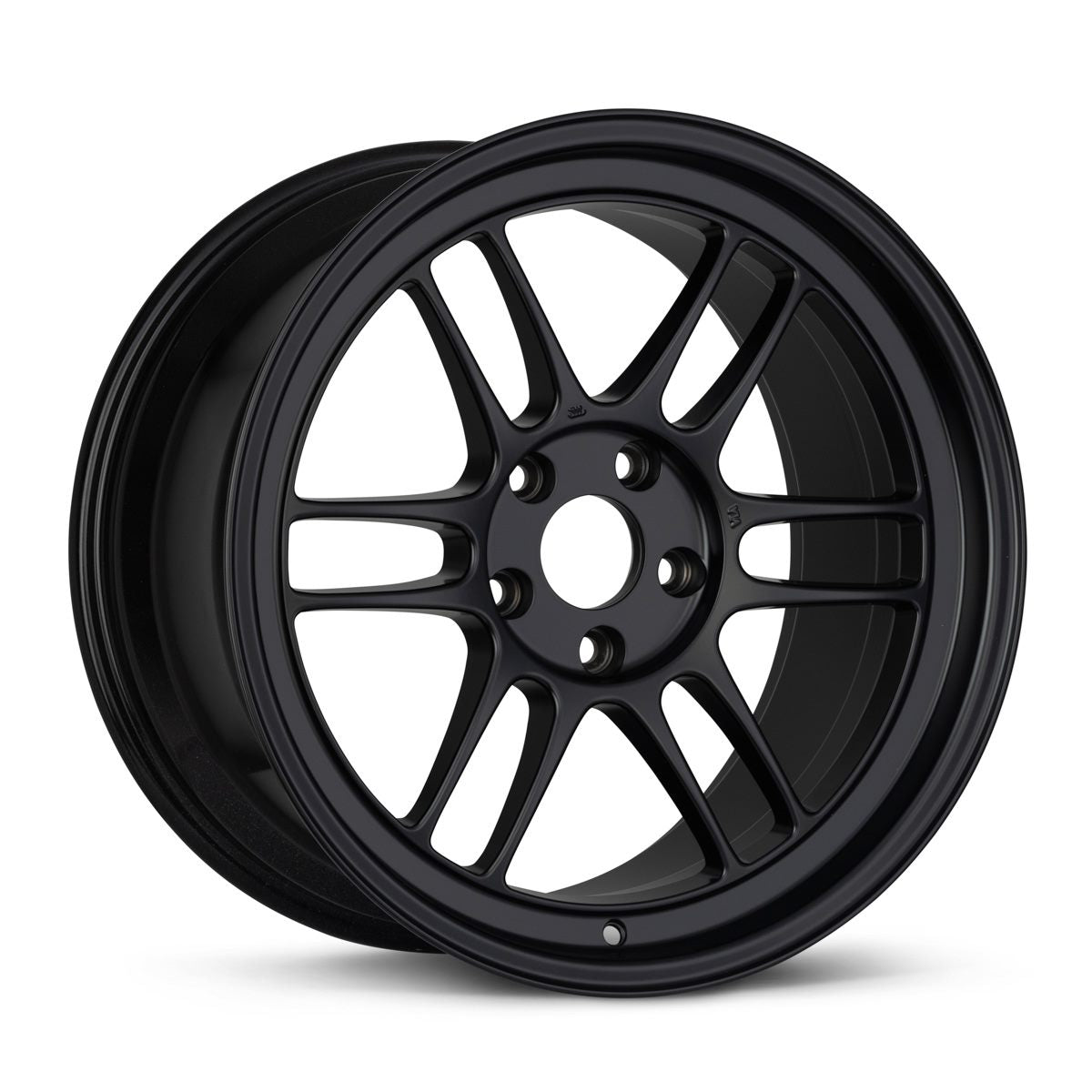 18X9.5 ENKEI RPF1 15P 5X114.3 73.1 MATTE BLACK - LIGHTWEIGHT RACING - 1 SET ONLY