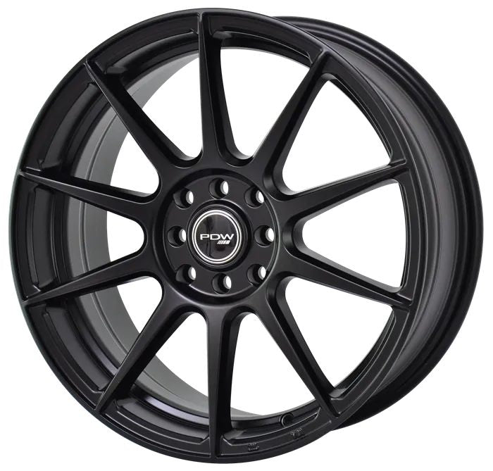 16X7 PDW MAGNUM OASIS 5X100 5X114.3 - SET OF 4 - SATIN BLACK