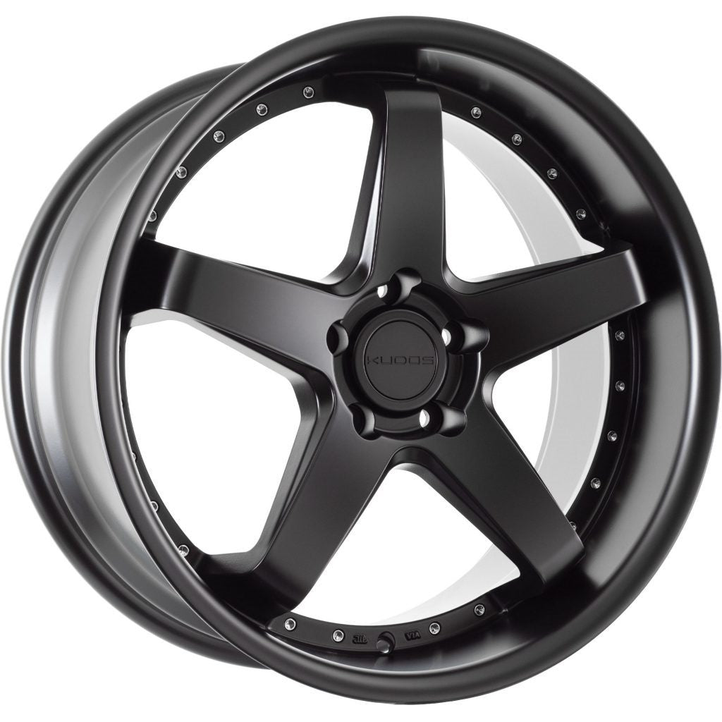 18X8 KUDOS BATHURST 5X120 40P SATIN BLACK - SET OF 4