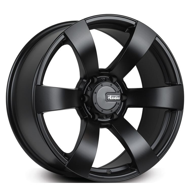20X9 ADVANTI RACING TYPHOON 2 6X139.7 30P - SATIN BLACK - SET OF 4