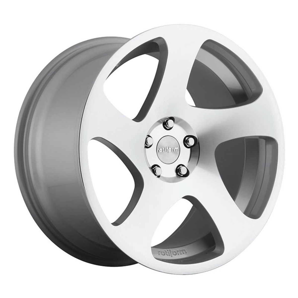 19X10 ROTIFORM TMB 5X112 25P SILVER MACHINE - SET OF 4