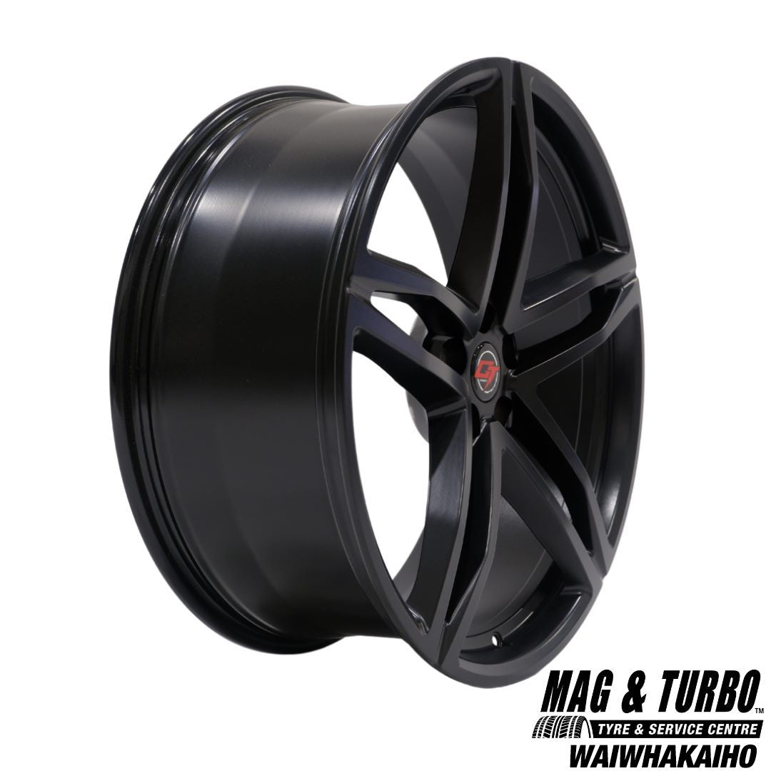 22X9 GT REAPER 5X114.3 38P 73.1 SATIN BLACK - SET OF 4