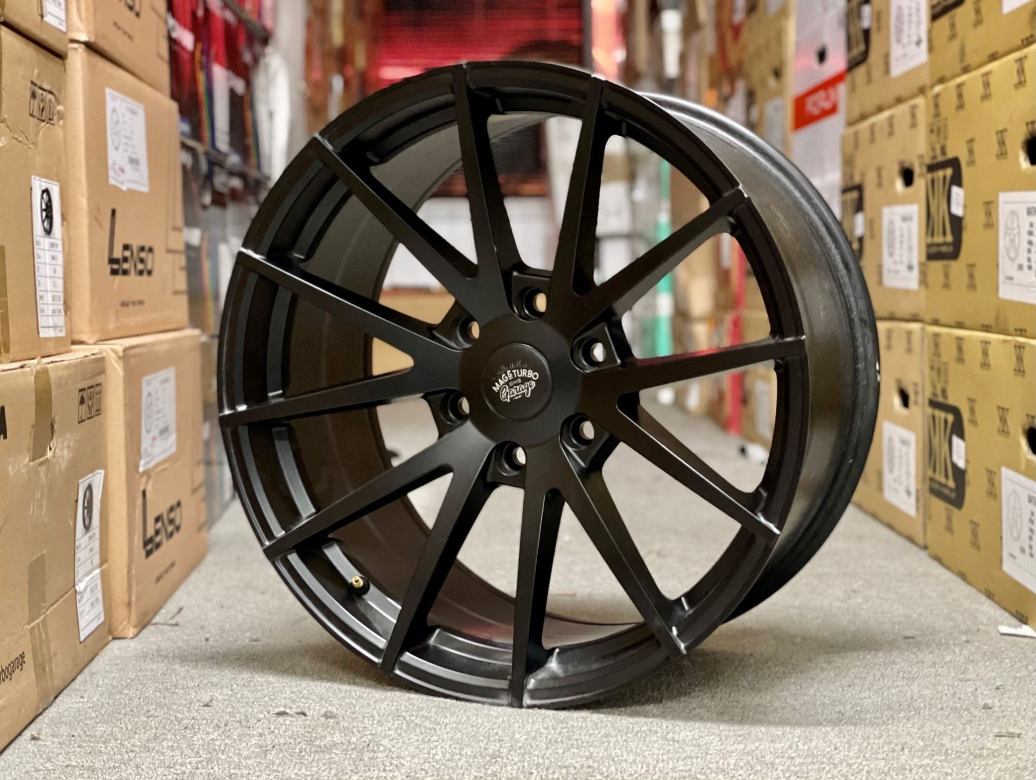20X9.5 MTG GLAZE 30P 6X139.7 SATIN BLACK - SET OF 4