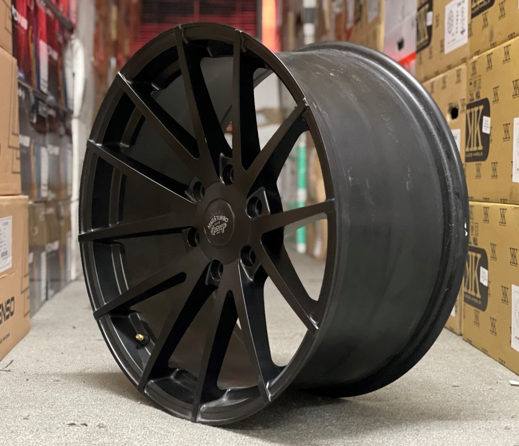 20X9.5 MTG GLAZE 30P 6X139.7 SATIN BLACK - SET OF 4