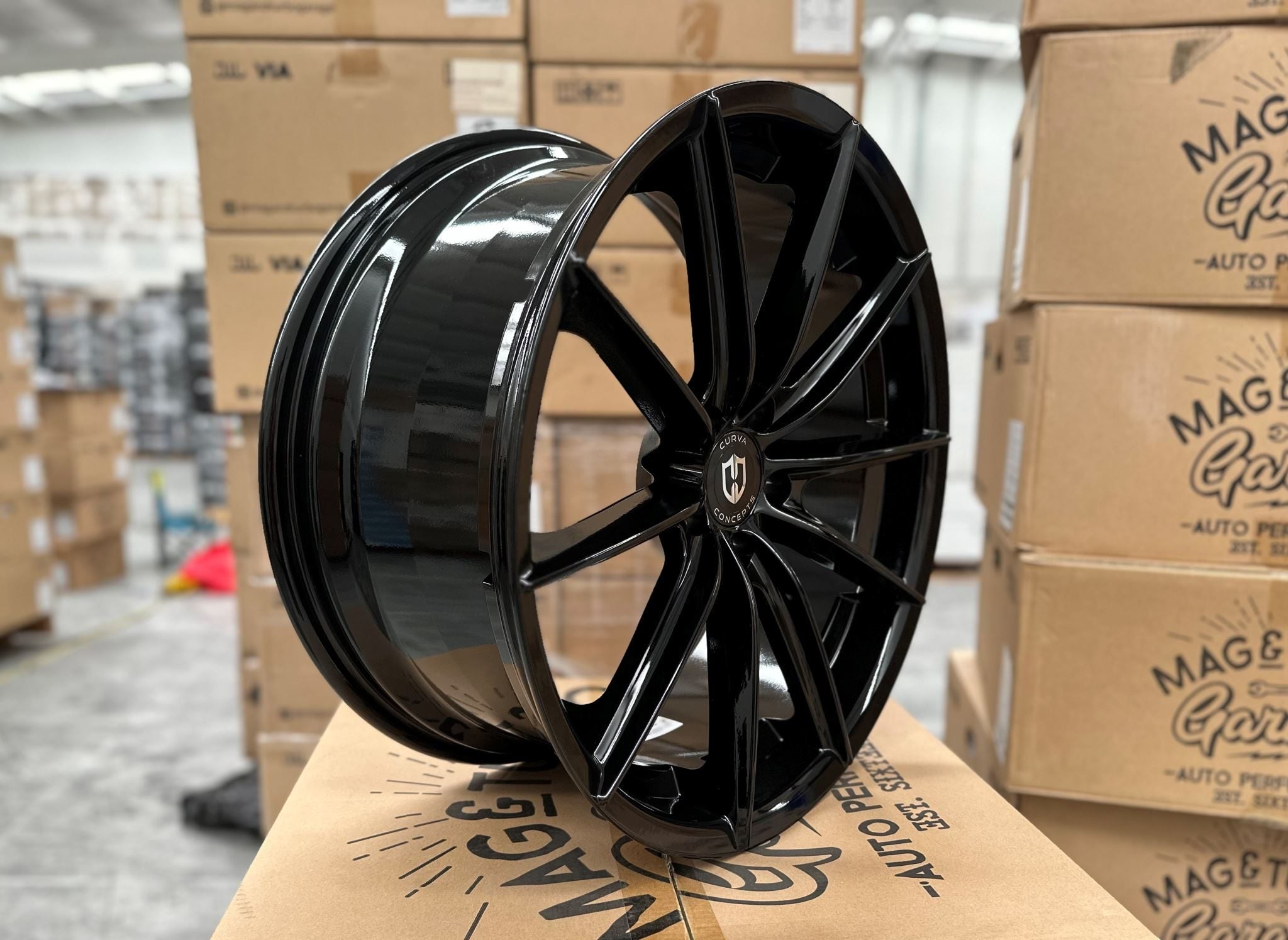 20X9 CURVA SINALOA 35P 5X114.3 GLOSS BLACK - FORGED - LIMITED EDITION - SET OF 4