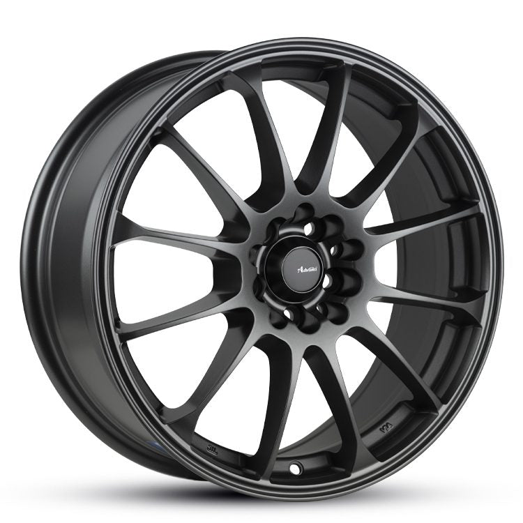 17X7 ADVANTI AGENA 40P 4X114.3 4X100 73.1 SEMI MATTE GUNMETAL - SET OF 4