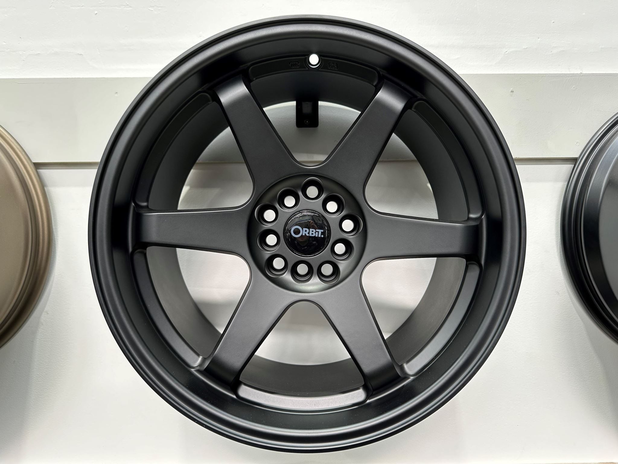 18X9.5 ORBIT KAMAN TE37 25P 5X100 5X114.3 73.1 SATIN BLACK