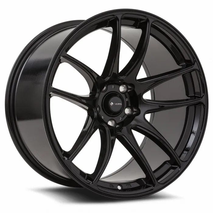18X8.5 ANZ KIWIANA KIWAMI 5X114.3 35P 73.1 GLOSS BLACK - SET OF 4
