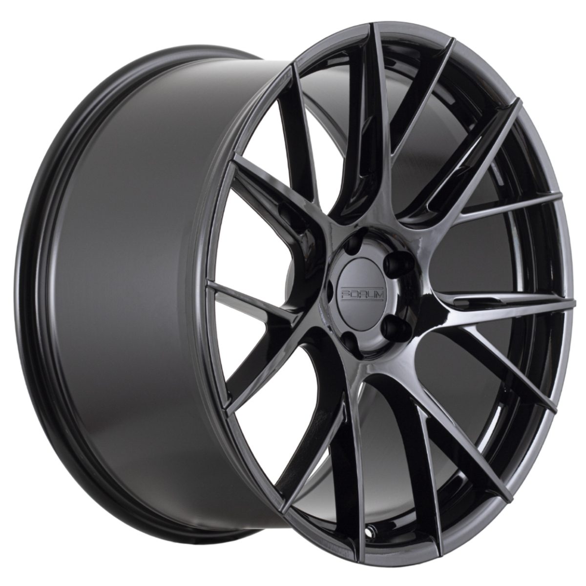 20X10 FORUM ROCKER 40P 5X120 72.56 FLOW FORGED - GLOSS BLACK - SET OF 4