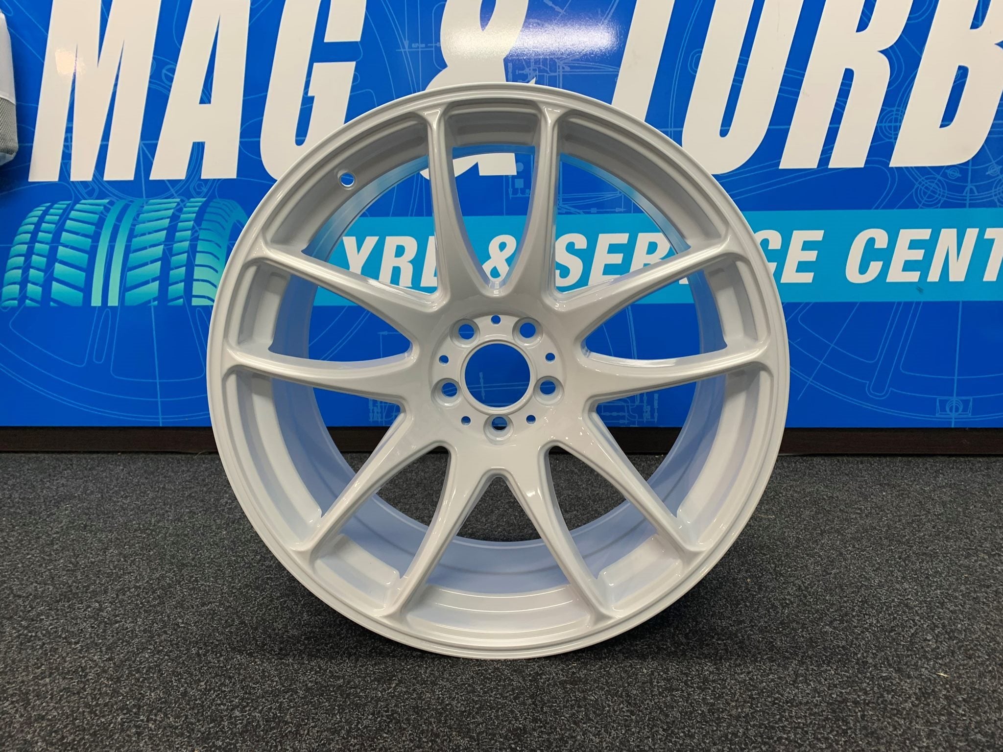 18X10.5 ANZ KIWIANA KIWAMI 5X114.3 22P GLOSS WHITE - JDM FIT - LOW OFFSET & WIDE