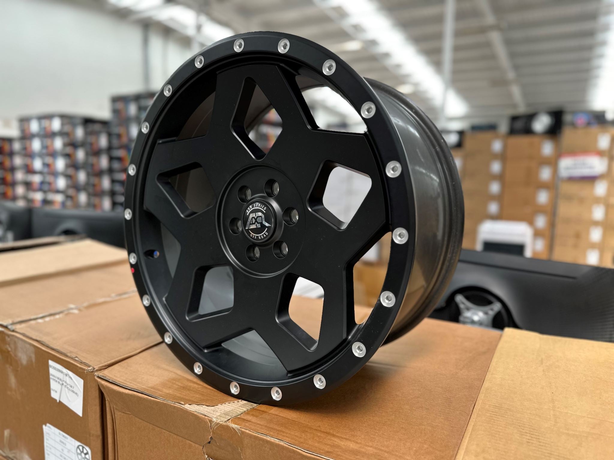 20X9 AXR BARRETT OFFROAD 30P 6X114.3 - MATTE BLACK MILLED DIMPLES - CLEARANCE