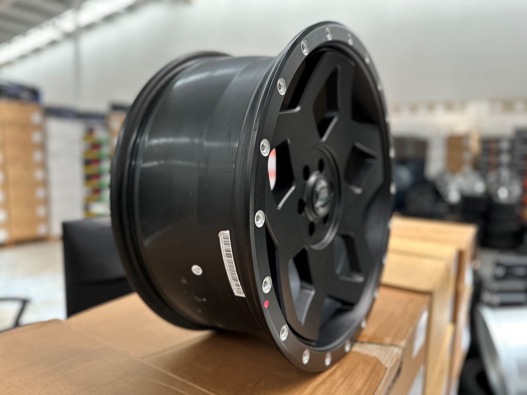 20X9 AXR BARRETT OFFROAD 30P 6X114.3 - MATTE BLACK MILLED DIMPLES - CLEARANCE