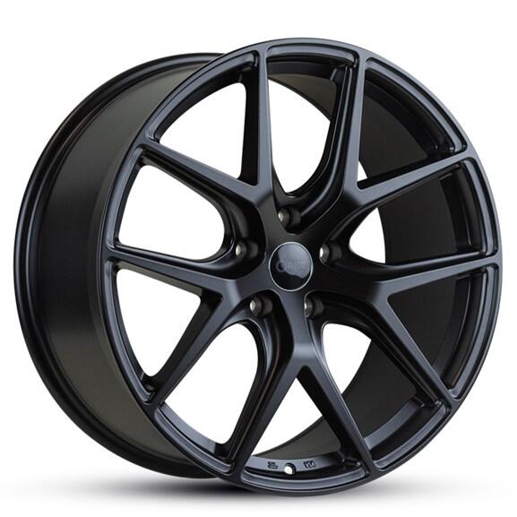 17X7.5 ORBIT VENATOR 40P 5X114.3 73.1 SATIN BLACK - SET OF 4