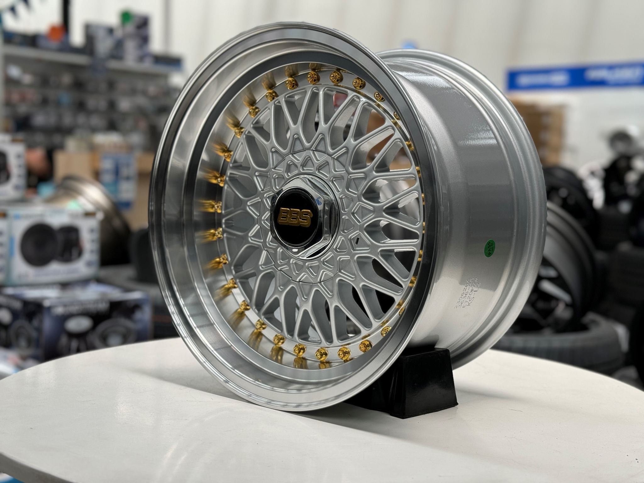 16X8 VORS VR3 BBS REP BASKET WEAVE 20P 4X100 4X114.3 73.1 SILVER - SET OF 4