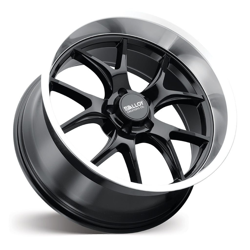  AC525 - Gloss Black w/Machined Lip