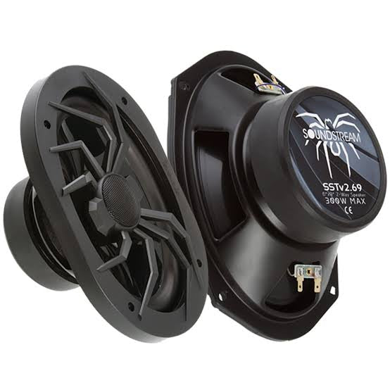 2 X SETS OF SOUNDSTREAM SST SPEAKERS WITH REFERENCE AMP - AMPLIFIED 4 CORNER PACK