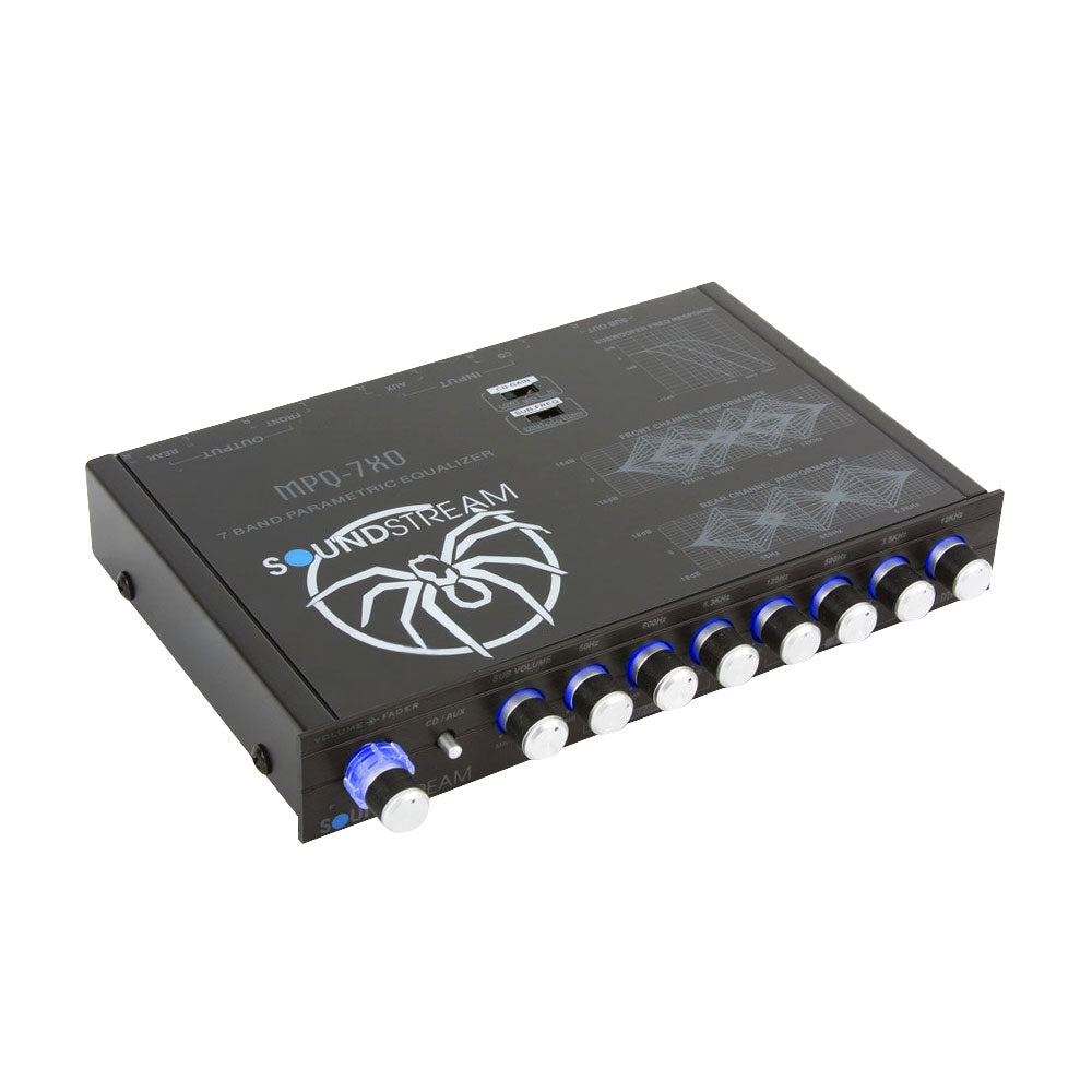 Soundstream Pre-amp Graphic EQ Equalizer, Hi Volt Triple Pre-outs (1X RCA Inputs)