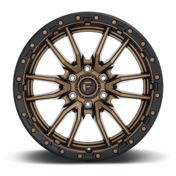 Fuel D681 REBEL (6 STUD) - Bronze With Black Lip
