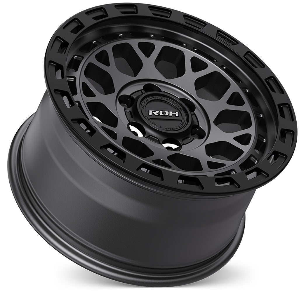 ROH Alloy ATLAS - Matt Gunmetal w/Matt Black Rim Edge