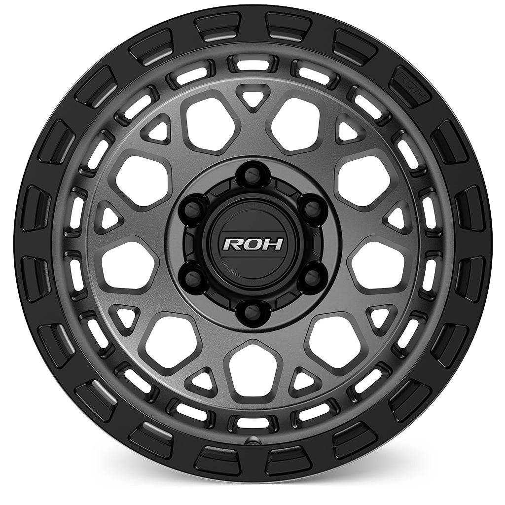 ROH Alloy ATLAS - Matt Gunmetal w/Matt Black Rim Edge