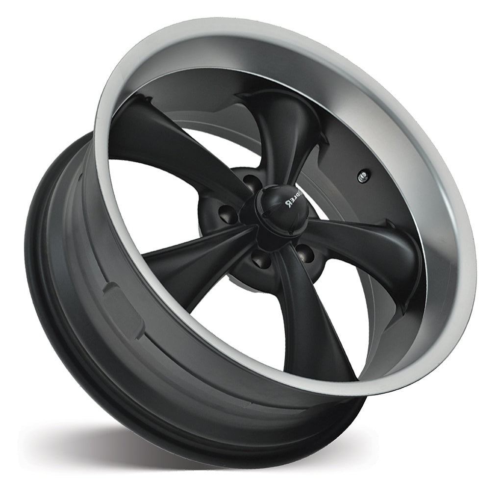 Ridler R695 - Matt Black w/Machined Lip