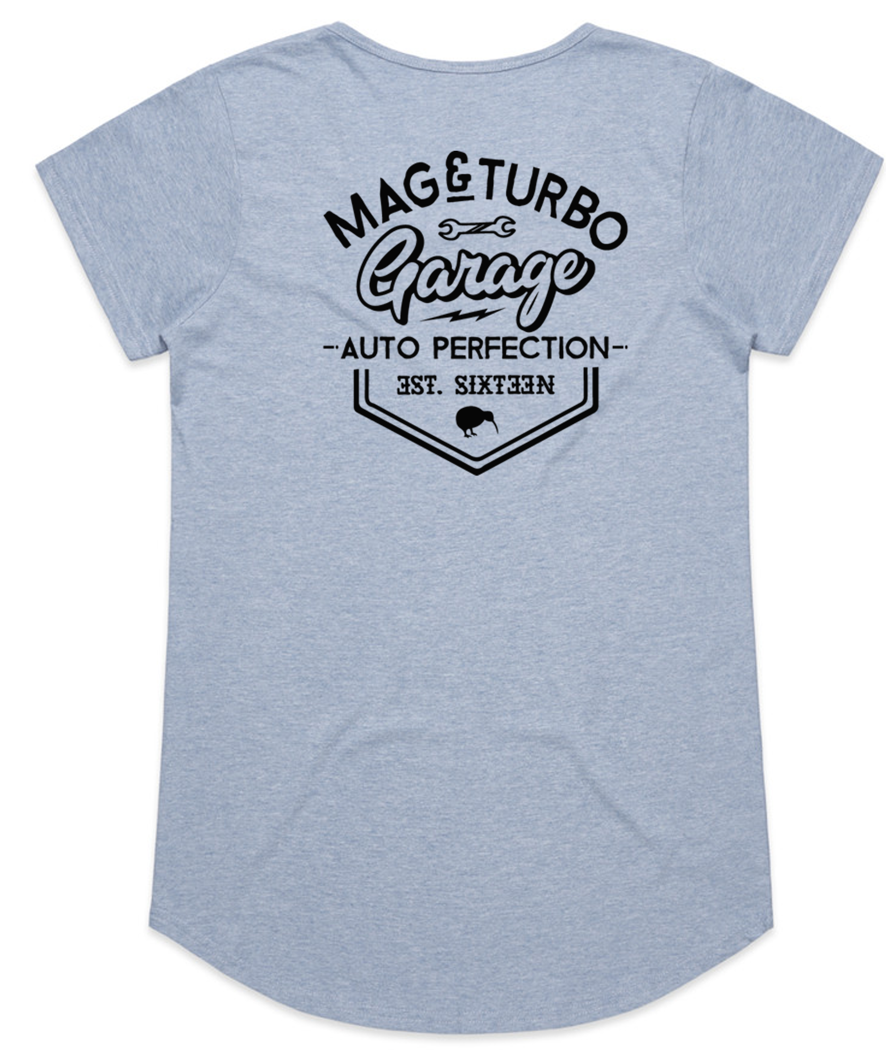 Mag and Turbo - ASC Womens Mali Tee - Light Blue