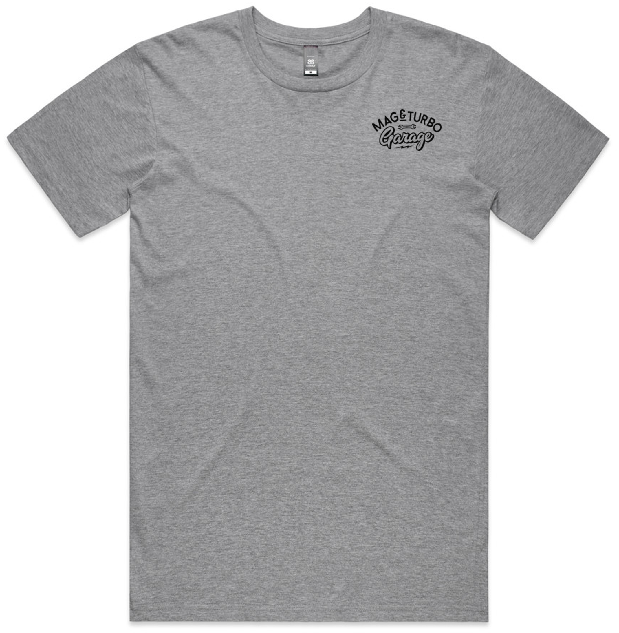 Mag and Turbo - Mens Staple Tee - Grey