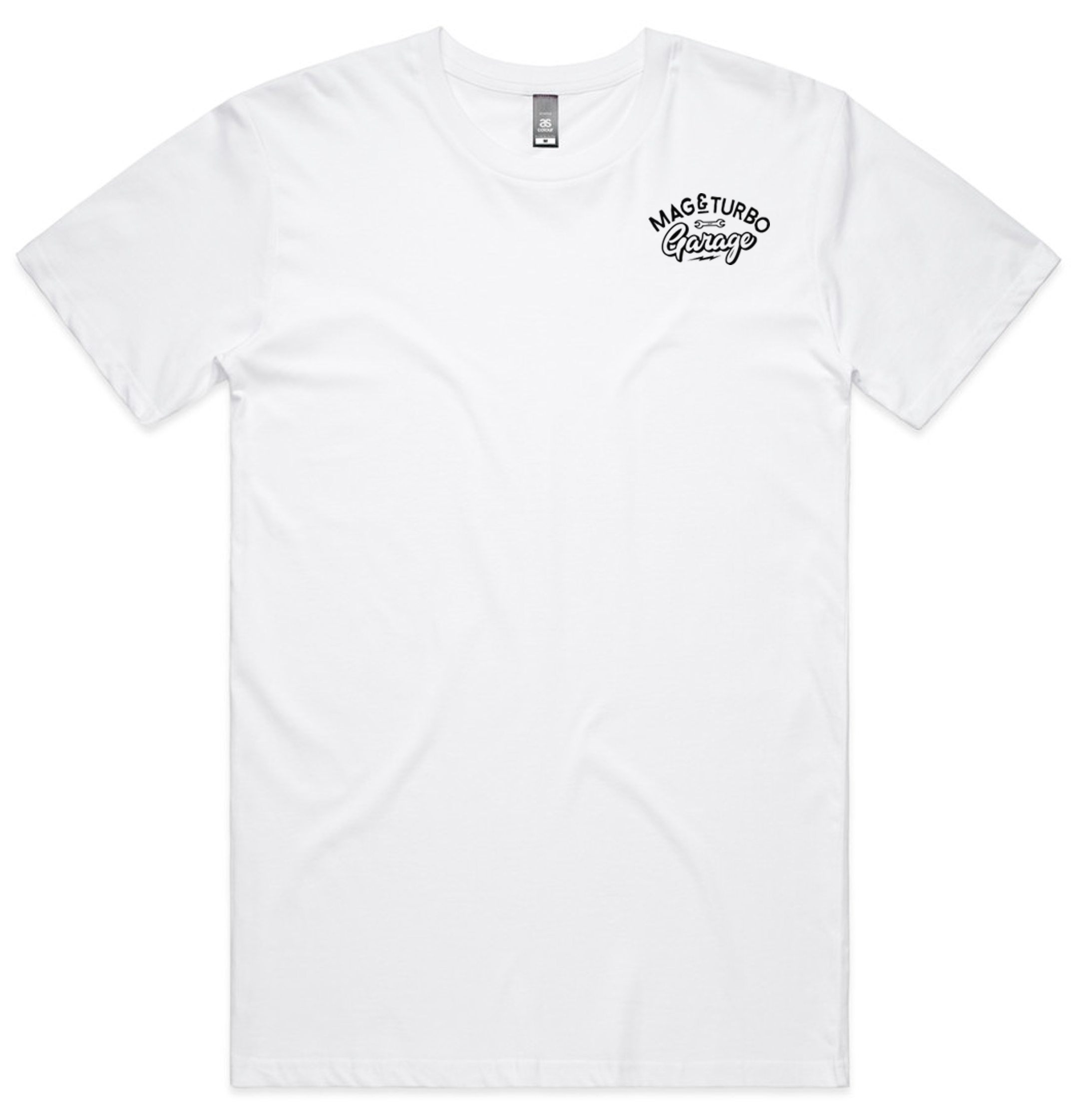 Mag and Turbo - Mens Staple Tee - White