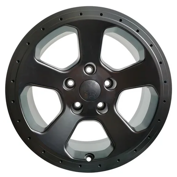 ANZ Wheels P2131 - Matt Black + Polished Beadlock