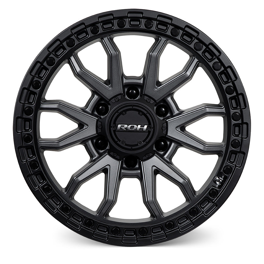 ROH Alloy RAID - Matt Gunmetal w/Matt Black Rim Edge