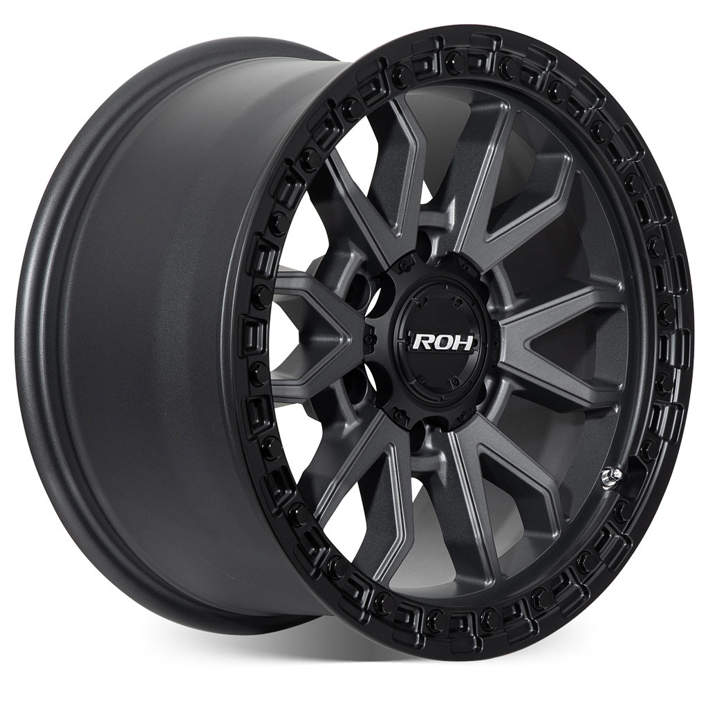 ROH Alloy RAID - Matt Gunmetal w/Matt Black Rim Edge