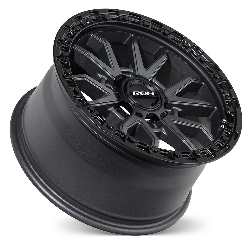 ROH Alloy RAID - Matt Gunmetal w/Matt Black Rim Edge