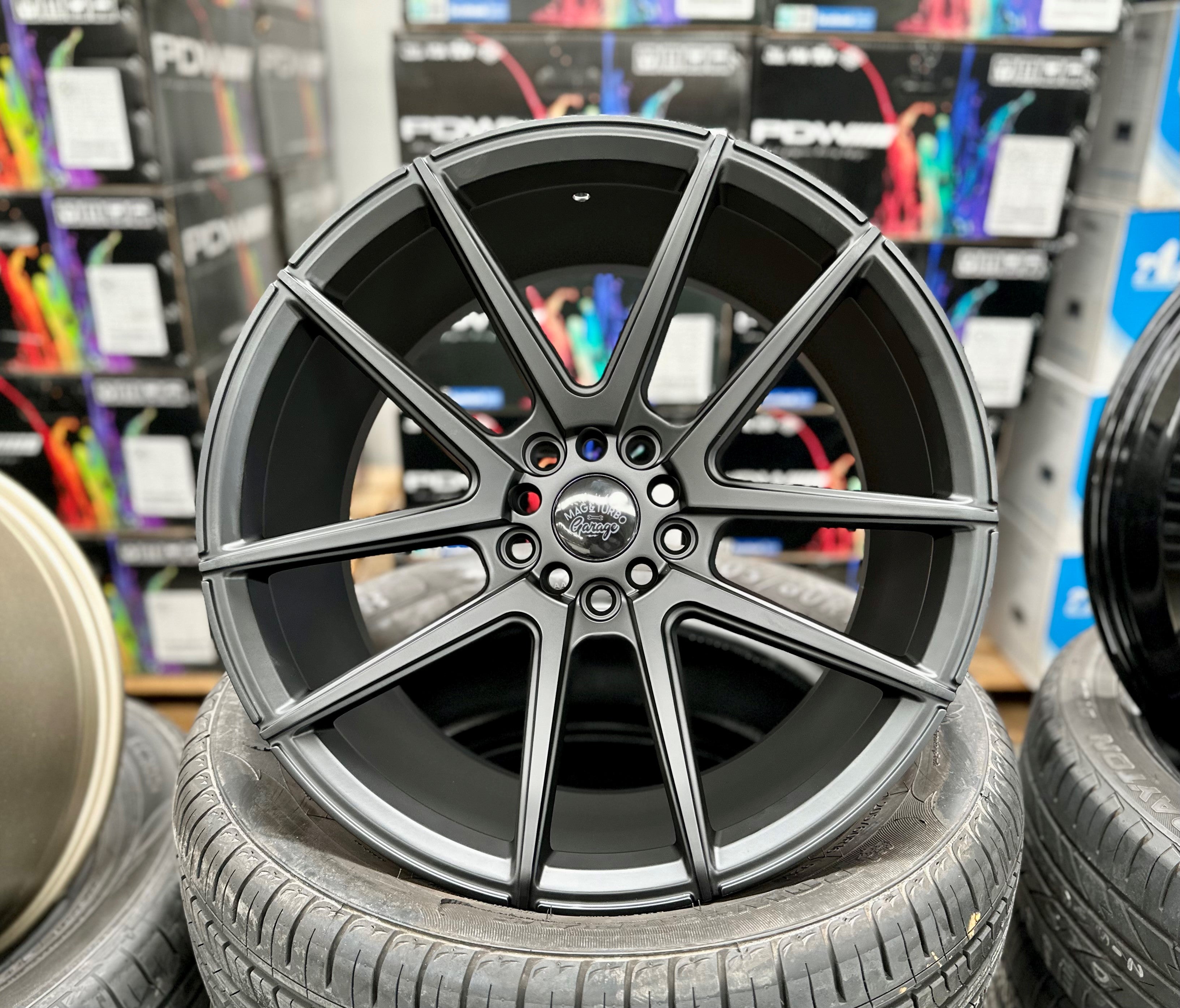 18x9 MTG Rush 38p 73.1 5x100 5x114.3 73.1CB - Matte Black