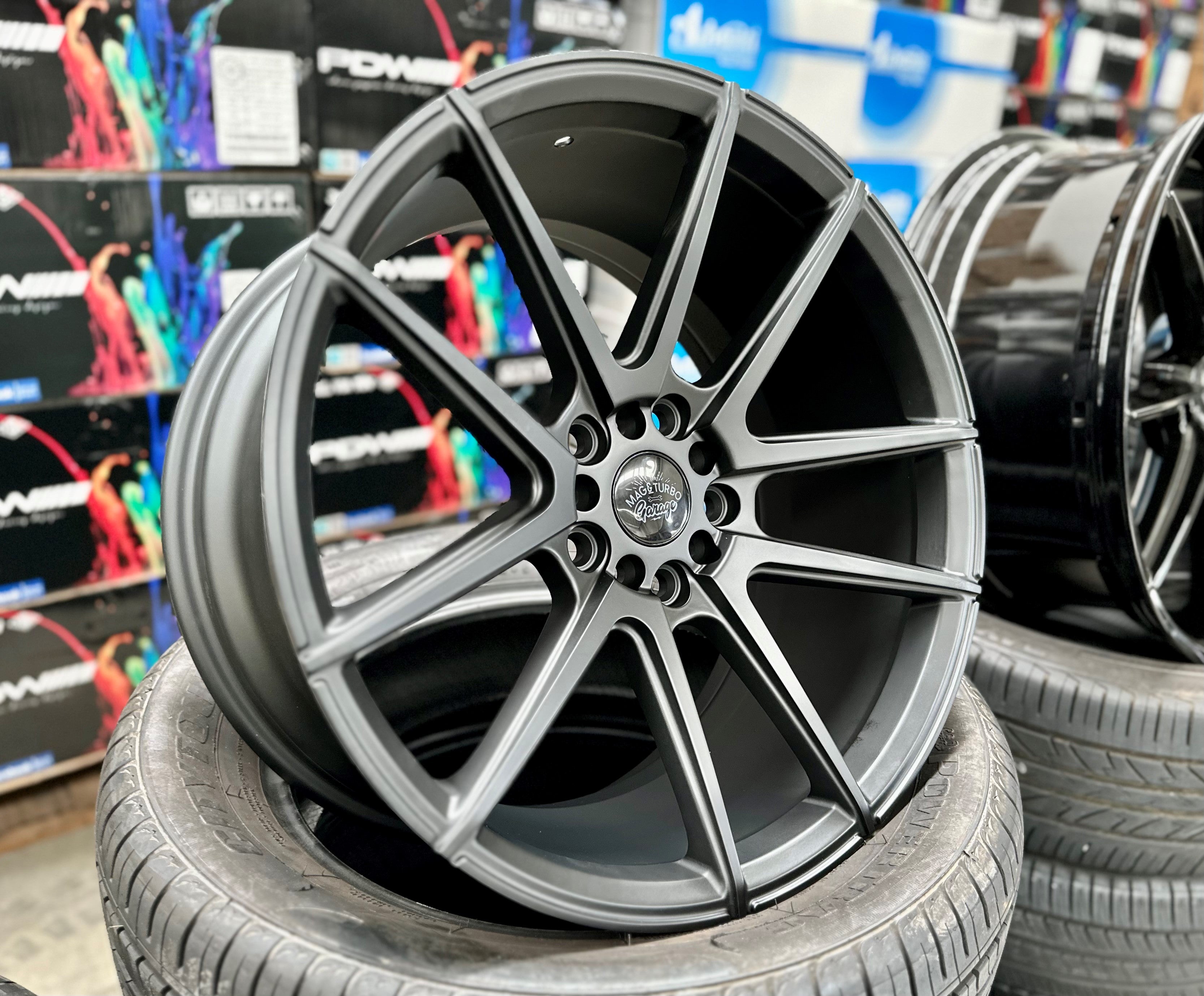 18x9 MTG Rush 38p 73.1 5x100 5x114.3 73.1CB - Matte Black