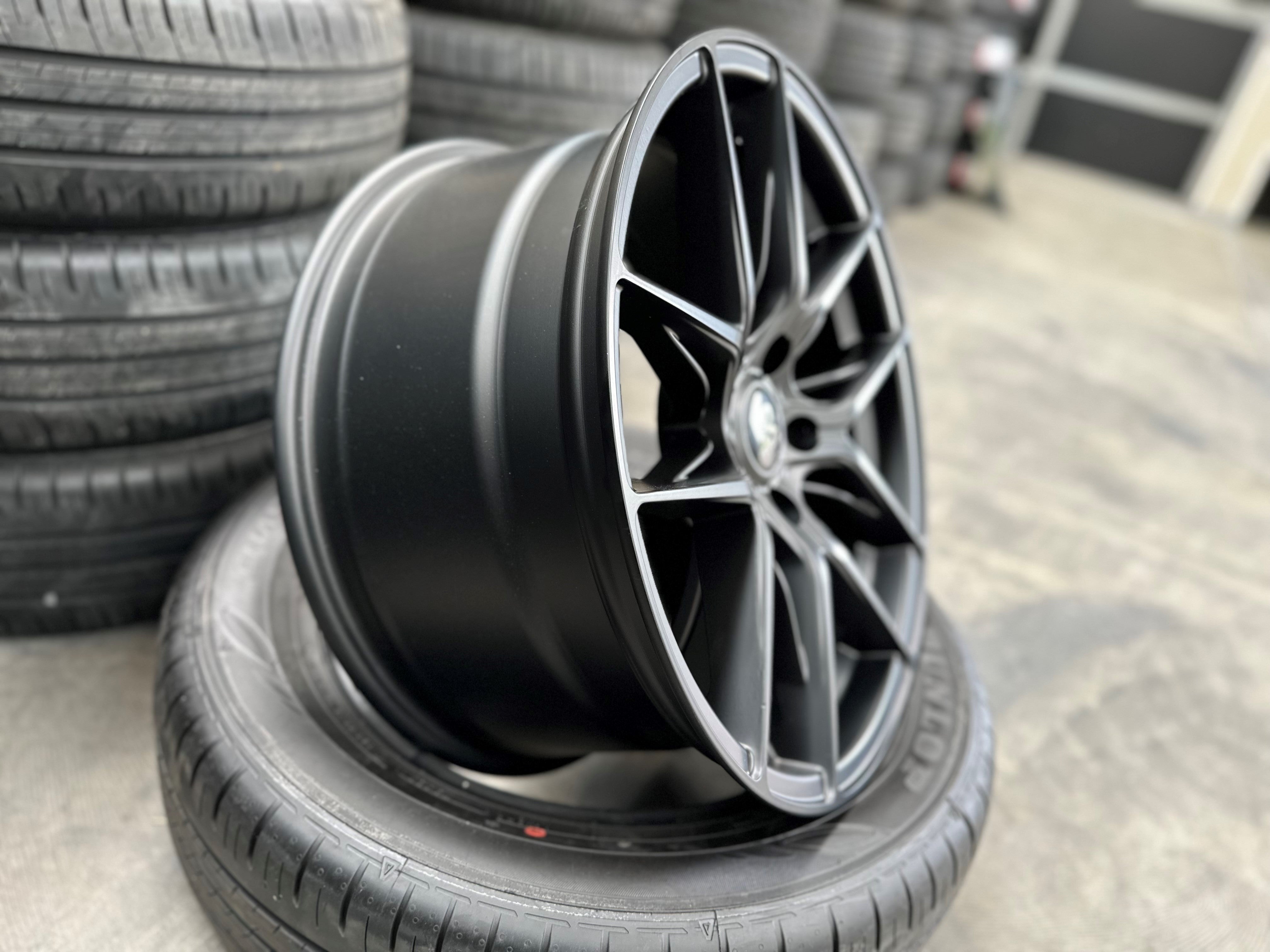 18x8.5 MTG Exhale 35p 73.1 5x114.3 73.1CB - Matte Black